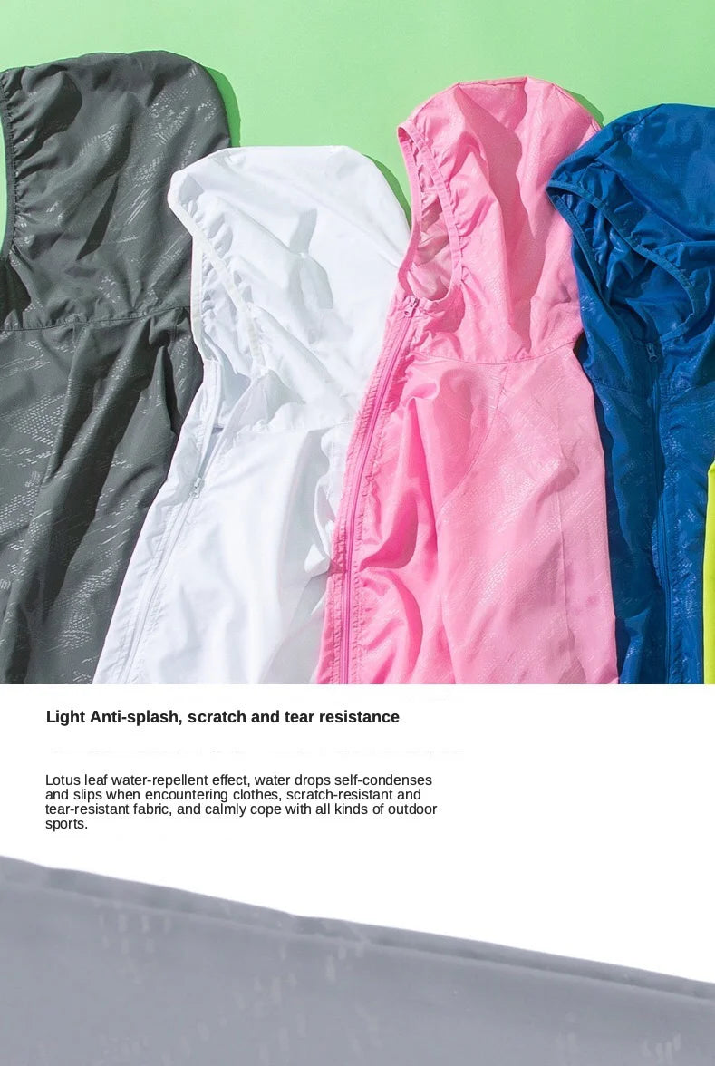Camping Waterproof Windbreaker Rain Jacket – Unisex Lightweight Outdoor Coat - 3KDyn